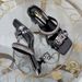 Aesthetic Gold High One Word Slipper 2024 Summer New Fashion Thick Irregular Metal High Heel External Wear Sandal_vogvips.com