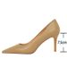 BIGTREE Shoes Women 7.5 Cm Heels Pu Leather Woman Pumps Occupation OL Office Shoes Stilettos Pointed Kitten Heels Ladies Shoes_vogvips.com