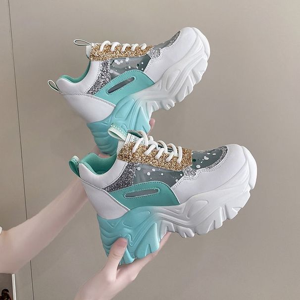 Shoes Dad Shoes Women's Mesh Thick Bottom Non Slip Inner Height Increasing Women's Shoes Small Height Enhancing Casual Women's Shoes Sports_vogvips.com