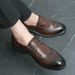 Euro Step 2025 Spring Brogue Leather For Men Breathable Korean Style Business Casual Suit Wedding Groom Formal Height Increasing_vogvips.com
