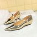 3683-13 Fashionable And Stylish Women's With Shallow Mouth, Sloping Heel, Diagonal Straw, Decorative Hand Grip Pattern,_vogvips.com