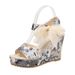 2022 Summer New European And American Fashion Large Size Platform Camouflage Wedge Strap Lace Flat Sandals For Women_vogvips.com