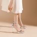 MTX 113-1 One-Strap Thin Heel Sandals Summer Sexy Waterproof Platform High Heels Comfortable For Women_vogvips.com