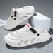 2024 Summer Sandals Indoor House Shoes White Beach Clogs Lightweight Waterproof Sports Flats Slipper For Men_vogvips.com