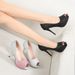 New Arrival Fish Mouth Sequinwaterproof Platform Stiletto Fashioncasual Catwalk Shoes Super High Heel Wedding Shoes Sandals Women's Flats_vogvips.com
