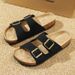 New Casual Flip-flops, Men's Outdoor Wooden Clogs, Trendy Anti-slip And Anti-odor Flip-flops_vogvips.com