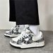 Unisex Korean Style Retro Color Block Casual Sneakers Trendy Street Style Niche Design Couple Sports Shoes_vogvips.com