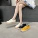 Rainbow Thick-Soled Canvas For Women, 2026 Summer New Style, Old Money Style Lace-Up Casual Sneakers, Trendy White Shoes_vogvips.com