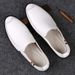 Doudou Shoes Men's Soft-soled Lazy Tide Men's Casual Leather Shoes_vogvips.com