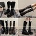 European Style Women's Long 2025 Spring And Autumn Hot Trend Over-the-Knee High Wrinkled Thick-Soled Riding Pants Boots_vogvips.com