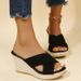 New Wedge Rope Sandals With Thick Base And Muffin Base_vogvips.com