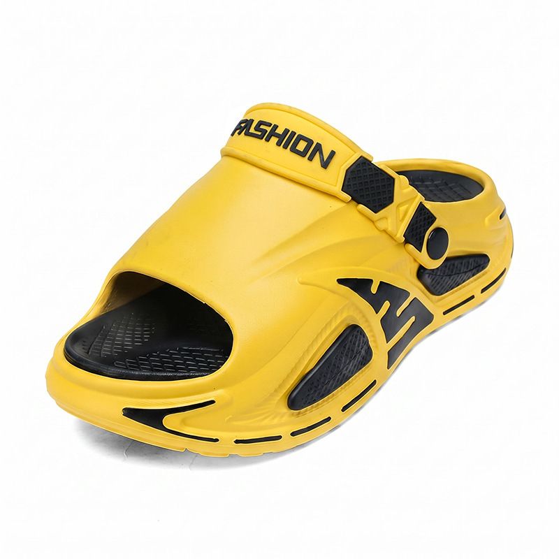 Men's Summer Water Sandals Thick Soled Outdoor Beach Driving Shoes Soft Feel One Strap Style_vogvips.com