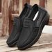 Middle-aged Men's Dad Slip-on Lightweight Soft Sole Casual Flat Mesh Hollow Large Size Shoes For Men_vogvips.com