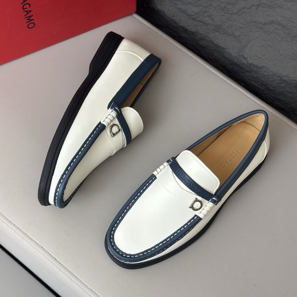 Brand Original Box Soft Sole Loafers Men's Cowhide New Business Moccasins Genuine Leather Breathable Slip-On Lazy Shoes_vogvips.com