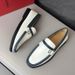 Brand Original Box Soft Sole Loafers Men's Cowhide New Business Moccasins Genuine Leather Breathable Slip-On Lazy Shoes_vogvips.com