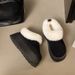 Women's Shoes Plus Size Snow Boots Short Suede Solid Color Warm Snow Boots Short Plush Thick Sole Cotton Shoes_vogvips.com