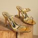 New Simple Slimming Slim Open Toe One Line Buckle Heels Women S Summer Sandals_vogvips.com