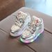 Kids' Light-Up Sneakers With Velcro Closure - Breathable PU Upper & Soft Sole For Boys And Girls - Glow In The Dark Casual Shoes For Day & Night Wear_vogvips.com