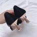 Small Size313233Pointed Toe Versatile Hollow Single Shoes Fairy Style Patchwork Iron Chain Plus Size Women's_vogvips.com