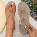 26 Summer New Style Women's Flip-Flop For Outdoor Wear, Flat Sole, Unique And Versatile, Fashionable Roman Thong Beach_vogvips.com
