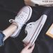 Low-Top Casual Canvas Women's New Fashion Retro Hong Kong Style Slip-On Shoes Breathable Cotton Lined Rubber Outsole_vogvips.com