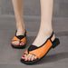 Women's plus Size Square Toe Slip on Sandals Leopard Print European American Roman Style Summer New Flat Sandals_vogvips.com