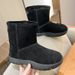 Women's Snow Boots Internet Celebrity Sheepskin Integrated Northeast 2024 New Winter Fleece-Lined Warm Casual Large_vogvips.com