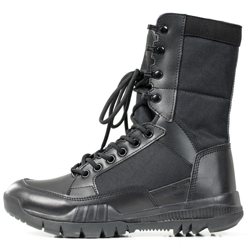 Men's Brown Black Wolf Breathable Combat Boots Desert Tactical Land Boots Outdoor Hiking Shoes_vogvips.com