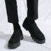 Suede Retro Large-size 2025 Spring And Autumn New Round-toe Tassel Thick-soled Height-increasing Men's Loafers_vogvips.com