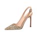2024 Spring New Black Pointed Toe High Heels With Sequined Patent Leather Toe Toe Sandals For Women Stiletto Heels 31-44_vogvips.com