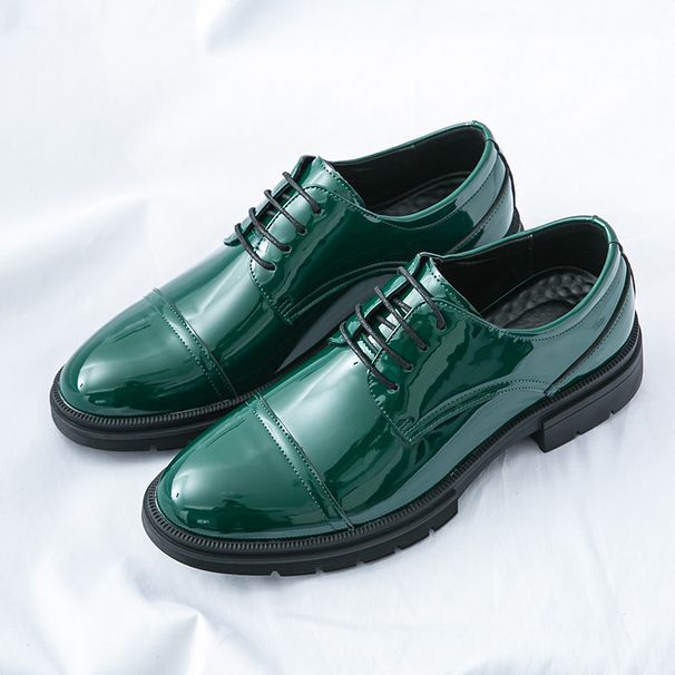 Big size new casual leather shoes fashion men's business shoes_vogvips.com