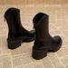Black Martin Boots, Chunky Heel Platform Shoes_vogvips.com