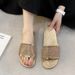 Explosive Sparkling Diamond Slippers PU Glossy Metallic Color One Line Drag Casual PVC Blowing Process Adhesive Women's_vogvips.com