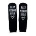 Mid-tube cotton socks sole letter non-slip adhesive floor socks the best husband creative socks_vogvips.com