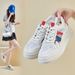 Little White Shoes Female Student Height-increasing Shoes Hollow Mesh Breathable Casual Street Shooting Shoes_vogvips.com