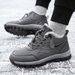 Northeast Large For Women Winter Fleece-Lined Warm Mom Men Leather Surface Waterproof Non-Slip Walking Shoes Middle-Aged_vogvips.com