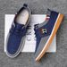 Men's Casual Canvas Shoes - Breathable Round-Toe Sneakers For Work & Daily Wear, Lightweight Slip-Resistant Rubber Sole, Sizes 39-44_vogvips.com