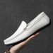 Top Layer Cowhide Loafers Casual Leather Sole Soft Surface Summer Breathable Versatile Slip-On Men's Shoes_vogvips.com