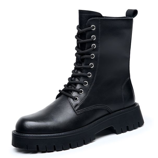 European Warm Series 2025 New 9-Hole Martin Men Genuine Plus Velvet Warm Long Tube Leather Autumn And Winter Thick Bottom Tooling Boots_vogvips.com