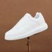 Spring/Summer White Breathable Sneakers Thick Soled Height Increasing Men's Women's Fashion Casual Sports Shoes Trendy Couple Comfortable_vogvips.com