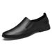 Men's Casual Leather Shoes Overalls Soft-soled Lazy Shoes Driving Shoes_vogvips.com