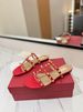 High Version V Home 2025 New Rivet Slippers For Women's Summer Outdoor Wear, Flat Bottomed Soft Bottom, Fashionable And_vogvips.com