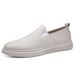 Men's Shoes Polished Hand-scratched Casual Men's Board Shoes Foot Cover Breathable Flat Heel Single Shoes Work Shoes_vogvips.com