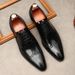 Regal Footwear Casual Youth Formal Leather Men's British Pointed Business Low-top Single Carved Shoes_vogvips.com