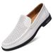 Slip-On Lazy Trendy Spring Men's Genuine Leather British Casual Shoes Korean Style Loafers Men_vogvips.com