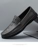 Crocodile Pattern Casual Leather Shoes Men's Soft-soled Foot Cover Lazy Beanie Shoes Driving Shoes Dad Shoes_vogvips.com