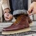 Autumn Winter Martin Genuine British Men's Ankle Trendy Work High-top Korean Style Fashion Leather Boots_vogvips.com