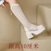 Platform Slim Thick Mesh Height Increasing Women 2025 New Over-the-Knee Long High Heel Riding Boots_vogvips.com