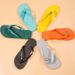 Summer Casual Outdoor Brazilian Hava's Solid Color Rubber Non-Slip Men's Home Beach Flip-Flops_vogvips.com