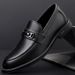 Men's leather shoes Korean pointed business casual men's shoes leather British formal men's single shoes_vogvips.com